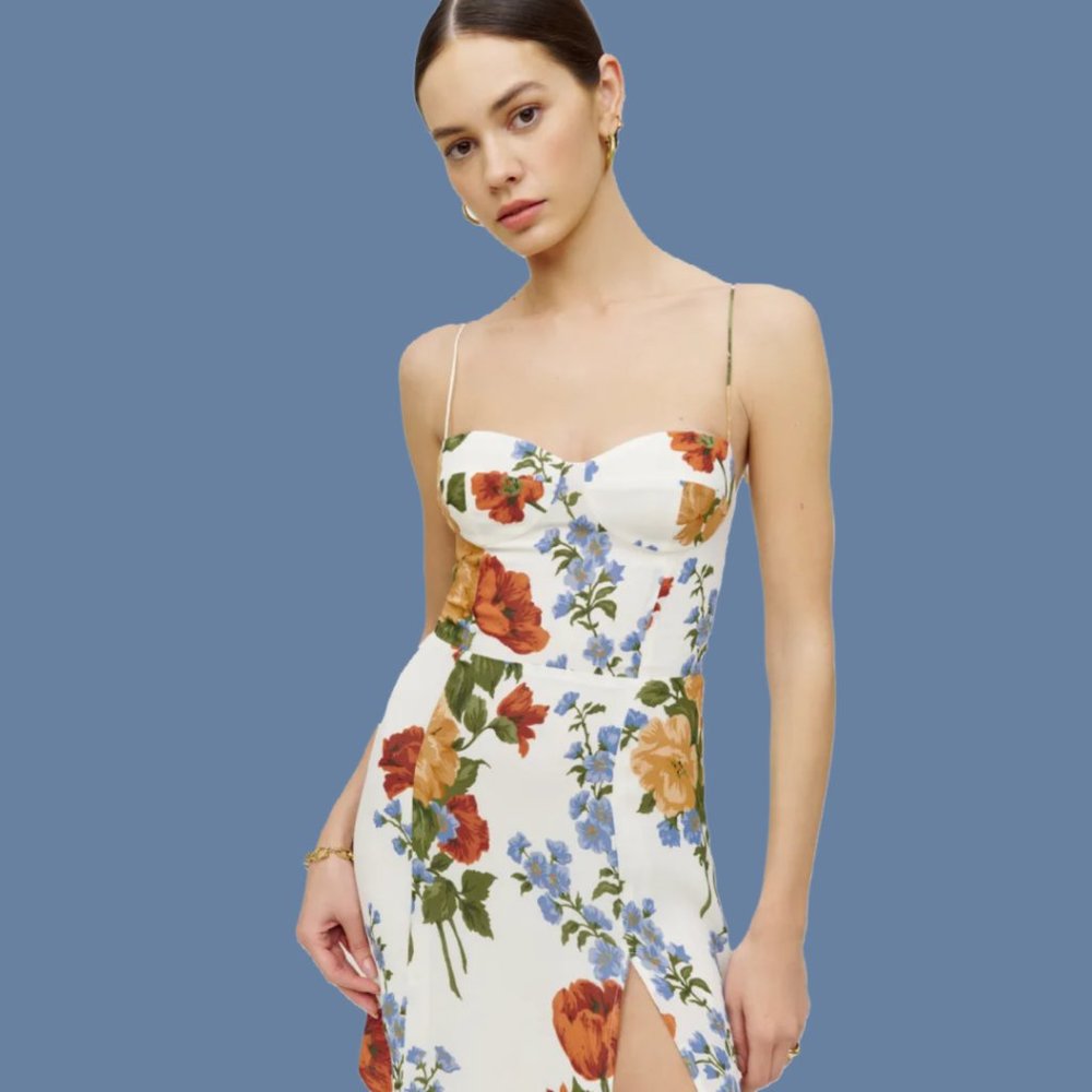 🔔LAST ONE💕Reformation Juliette Dress in Formosa - Picture 4 of 12